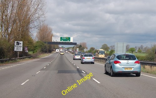 Photo 6x4 a14 heading north - a14,